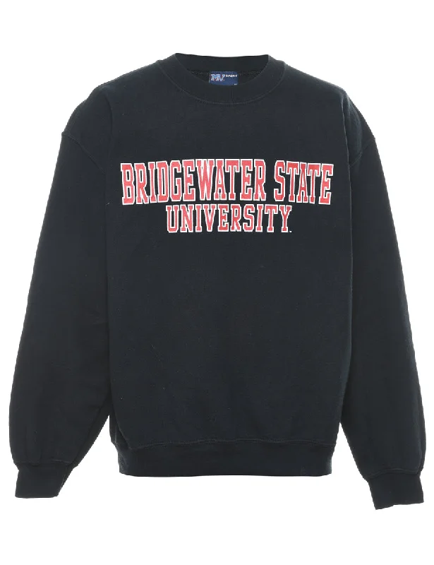 Black Bridge Water State University Printed Sweatshirt - M Refined Women's 