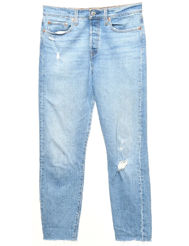 Frayed Hem Levi's Jeans - W32 L28 Sporty Women's Tennis