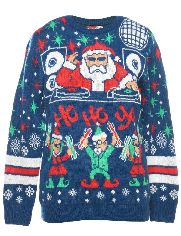 Santa Claus Christmas Jumper - S Hip Women's Urban