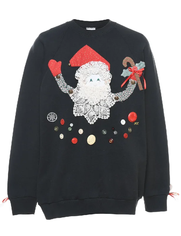 Santa Claus Christmas Sweatshirt - XL Scandinavian