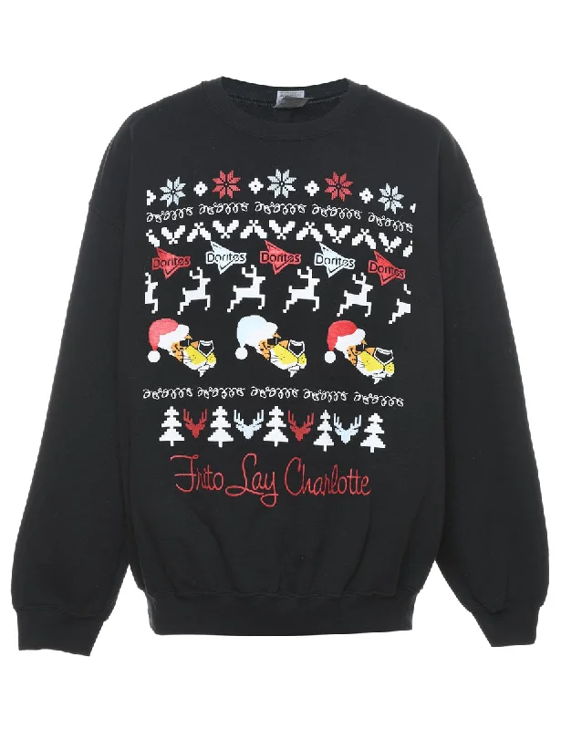 Black Christmas Sweatshirt - L purpose