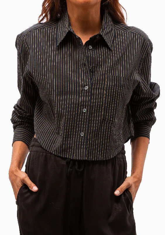 Eliora Shirt | Black Midnight Refined Women's Velvet