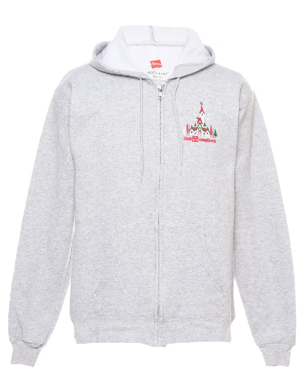 Christmas Tree Design Hooded Sweatshirt - S British Gentlewoman Style