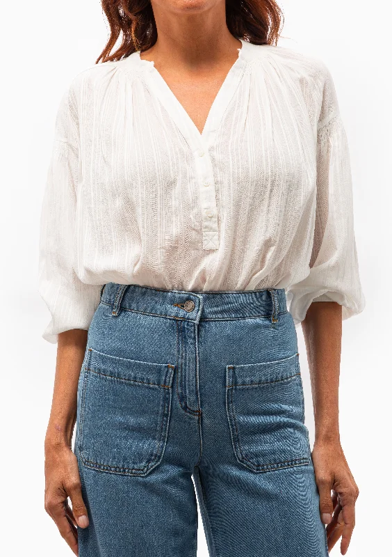Nipoa Striped Blouse | Blanc Dynamic Women's Moto