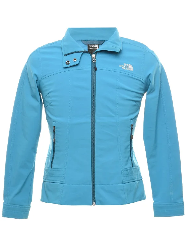 The North Face Light Blue & Silver Detail Jacket - M Minimalist Women's Casual