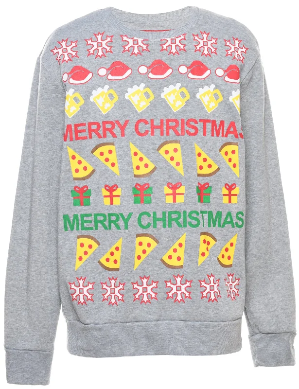 Festive Gifts Christmas Sweatshirt - M Monochromatic All - in - one