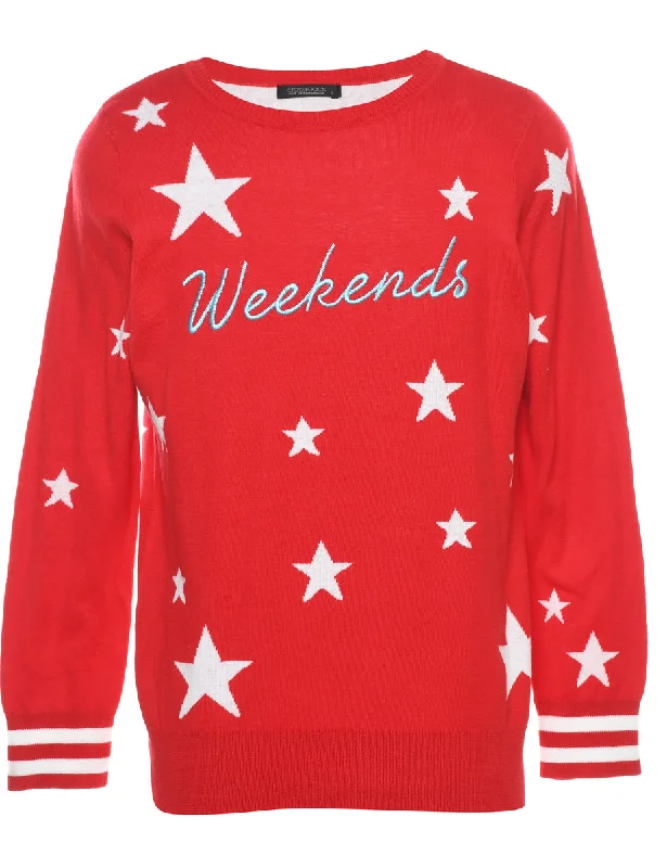 Red Christmas Jumper - S performance