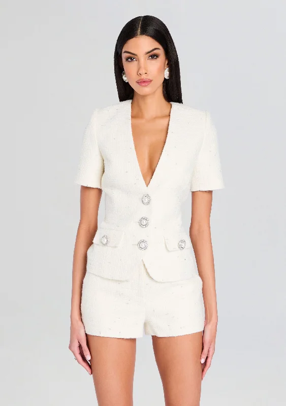 Makenna Tweed Top Sustainable Organic