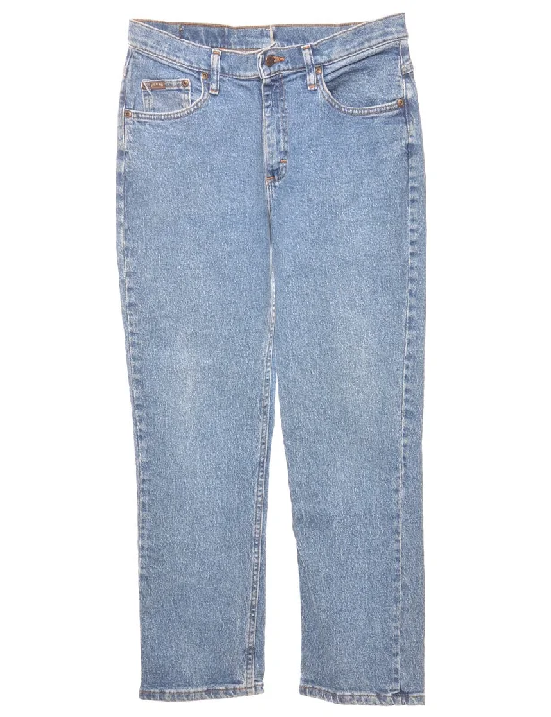Medium Wash Tapered Lee Jeans - W30 L28 Bohemian Women's Free