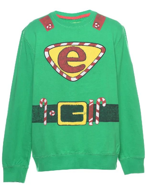 Festive Season Christmas Sweatshirt - L Athletic Women's High - 