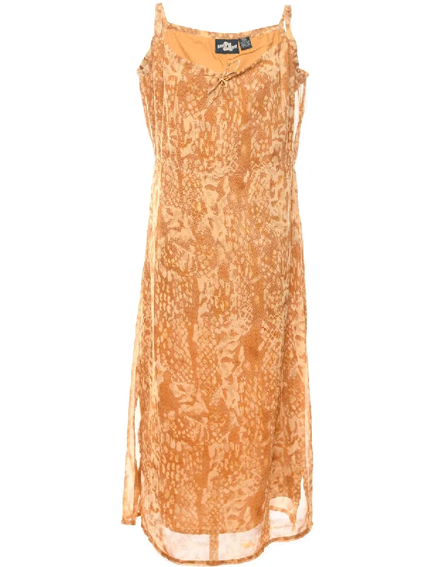 Animal Print Dress - XL Stylish Women's Neon