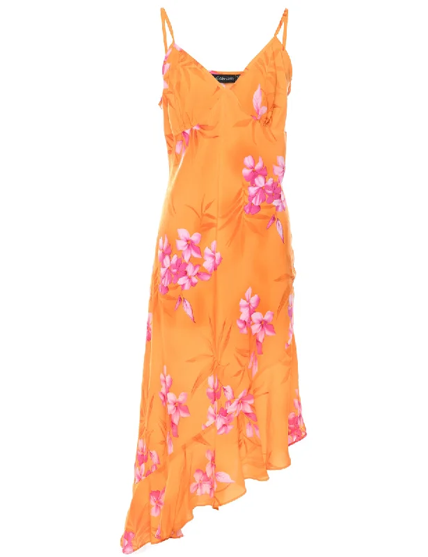 Strappy Floral Print Dress - XL Traditional Women's Wool