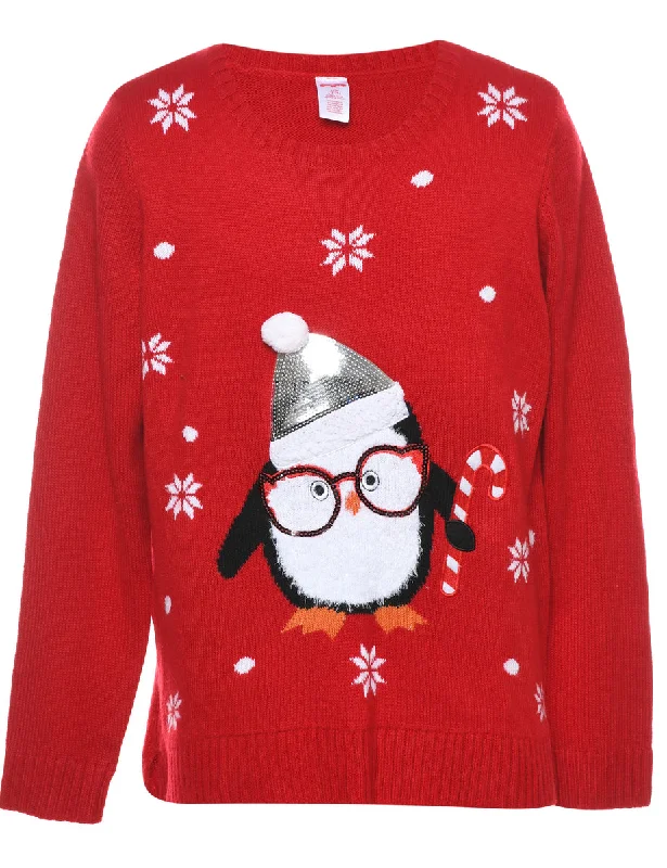 Festive Season Christmas Jumper - L Sophisticated Women's 