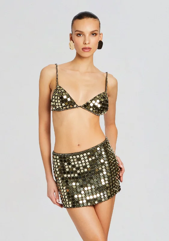 Silas Embellished Bra Bold Women's Animal Print