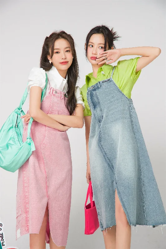 Temptation To Gossip Overalls Dress Dapper Women's Bow - adorned