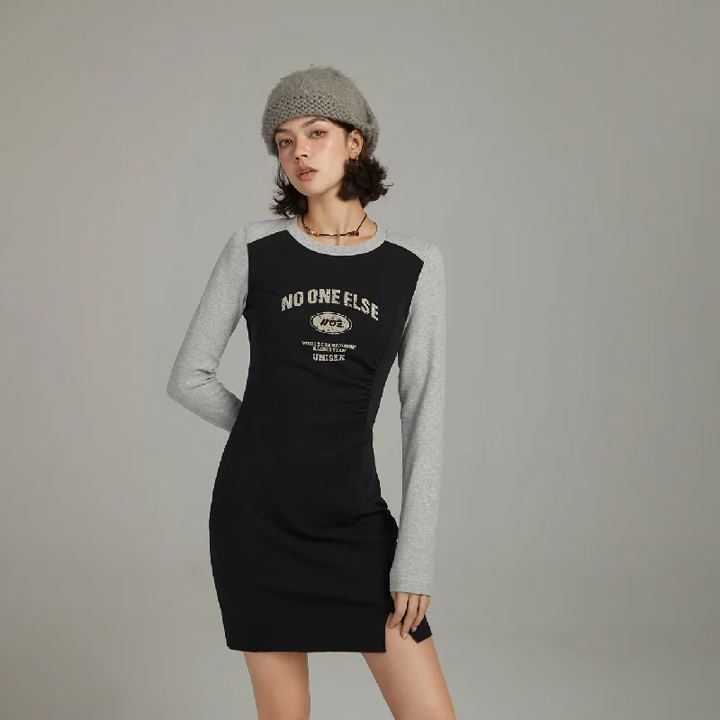 Color Matching Mini Dress Refined Women's 