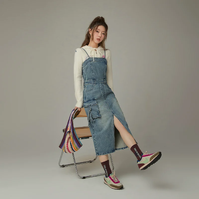 Bustier Denim Long Dress Adventure
