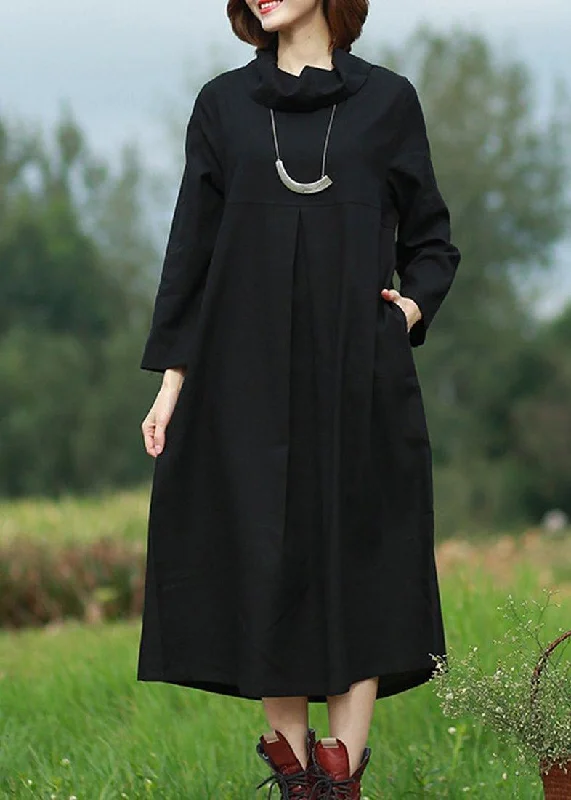 Handmade Black Quilting Dresses Patchwork Traveling Spring Dresses Cool Women's Skate Handmade Black Quilting Dresses Patchwork Traveling Spring Dresses Cool Women's Skate