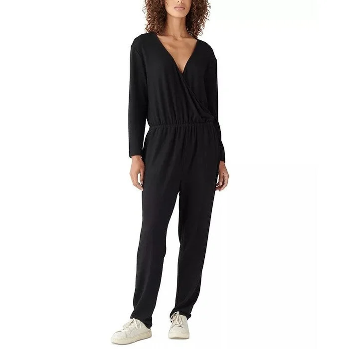 Lucky Brand Women's Brushed Hacci Jumpsuit Black Size Small