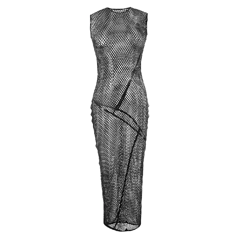 Stellar Fishnet Maxi Dress