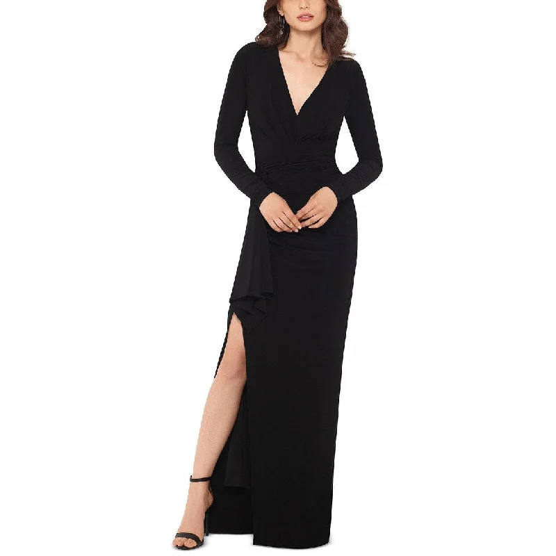 Xscape Women's V-Neck Gown Black Size 4