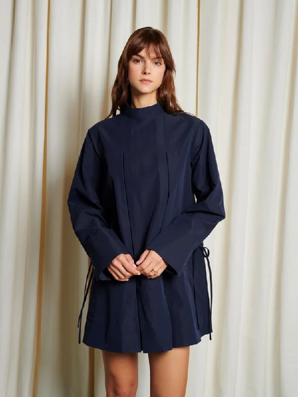 Fia Pleated Mini Dress Casual Women's Japanese 