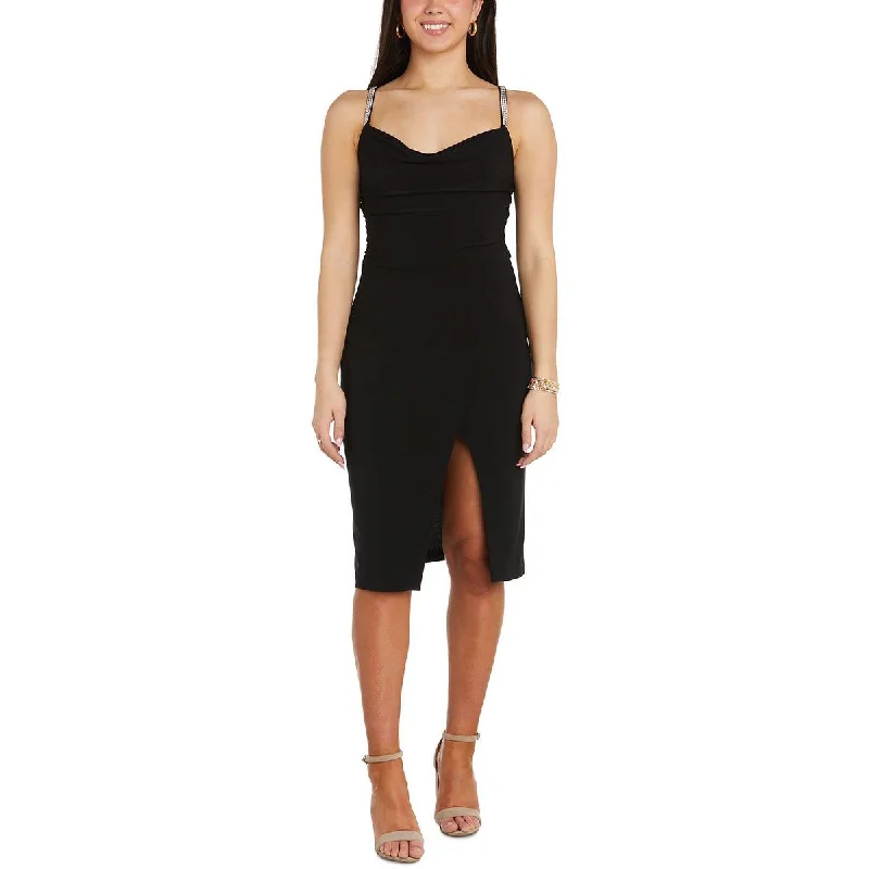 NW Nightway Womens Matte Jersey Jeweled Cocktail and Party Dress Refined Women's Classic 
