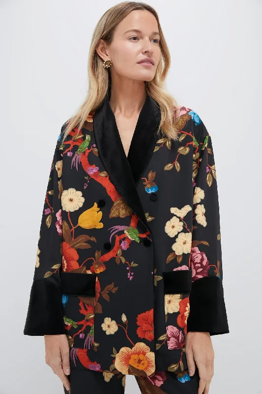 Baroque Floral Smoking Jacket