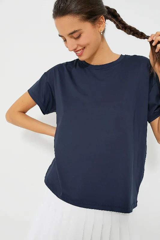 Navy Short Sleeve Ryan Boyfriend Tee