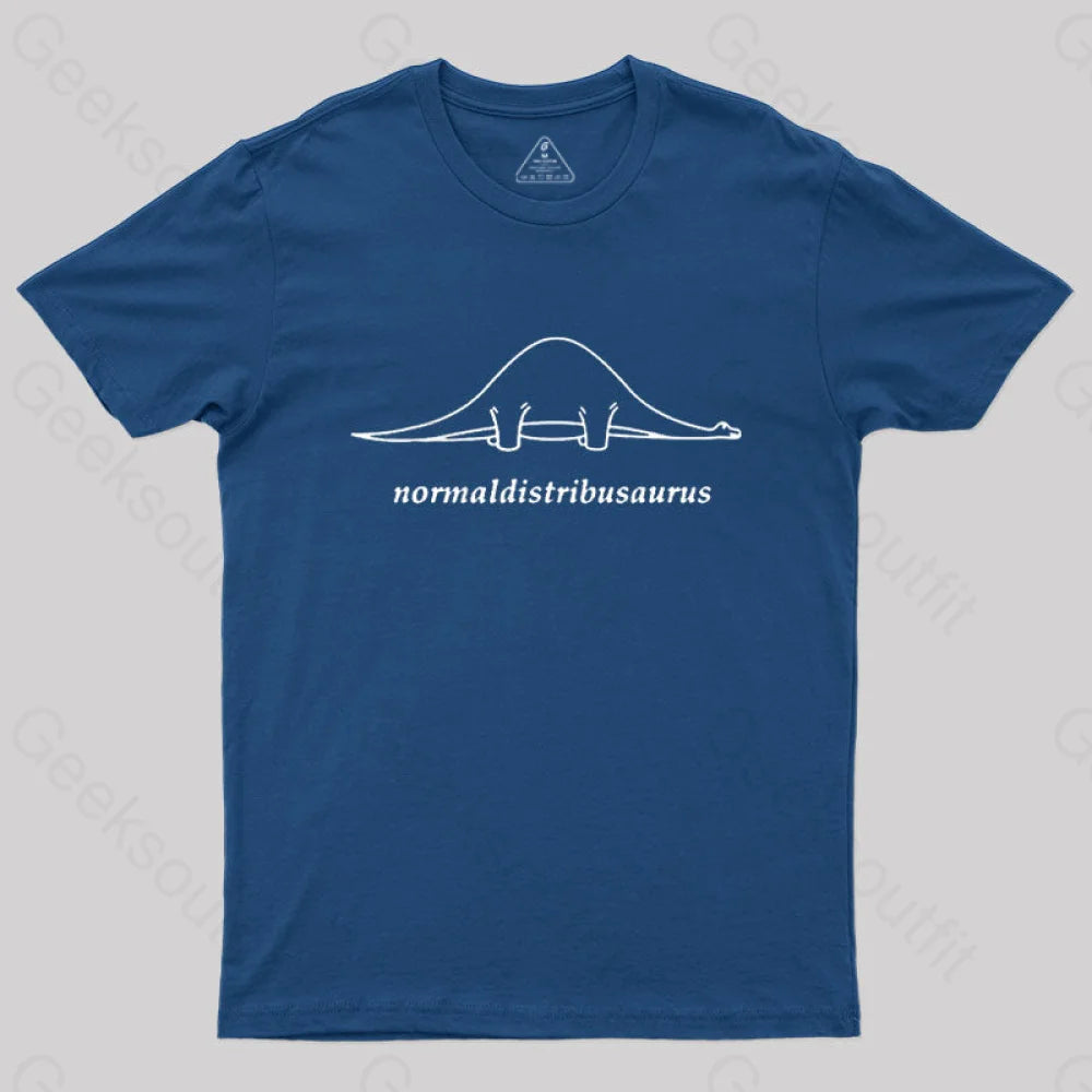 Normal Distribution Dinosaur Geek T-Shirt