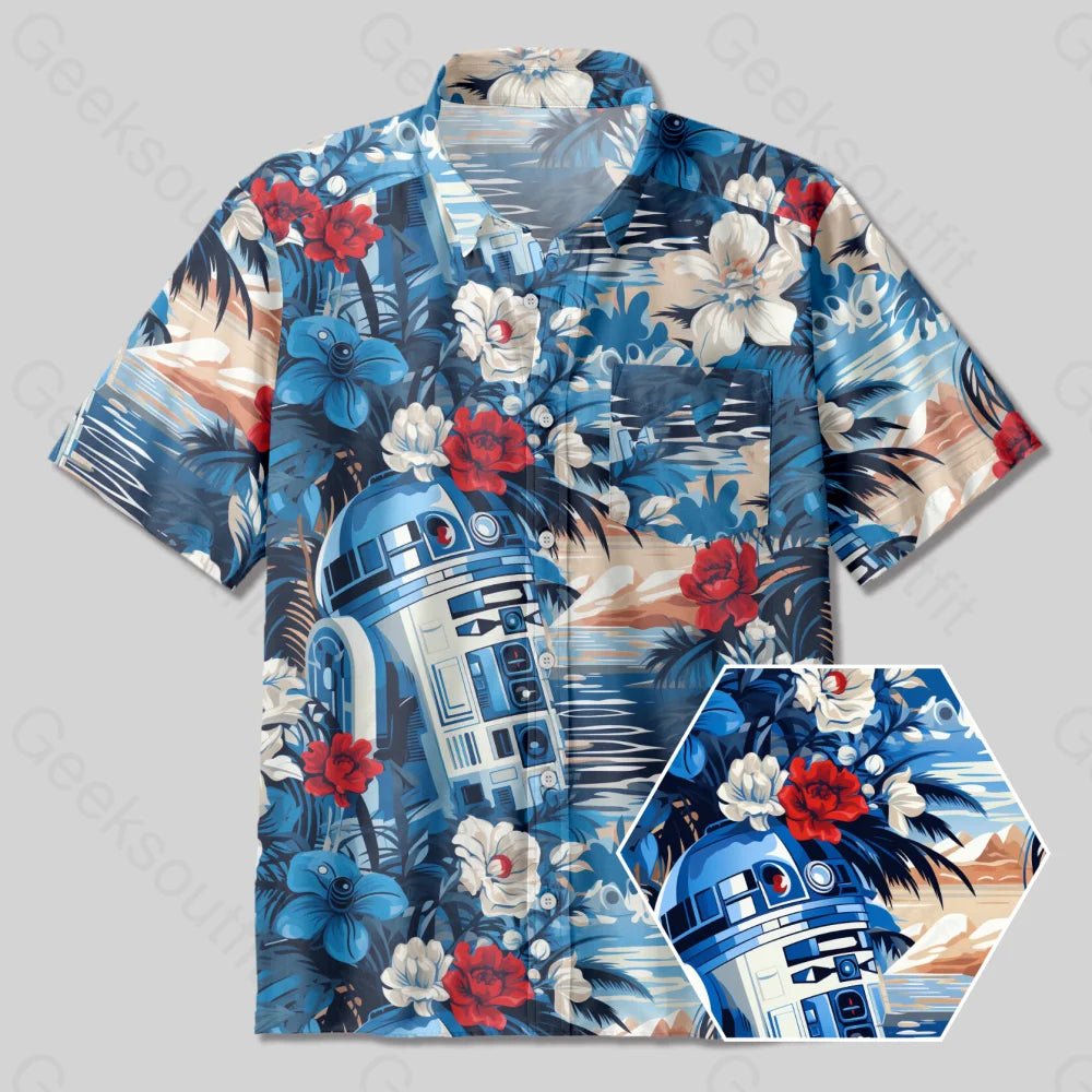 R2-D2 Button Up Pocket Shirt