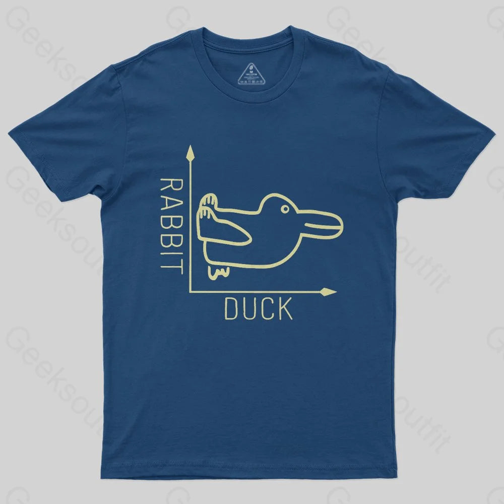 Rabbit or Duck Funny Geek T-Shirt